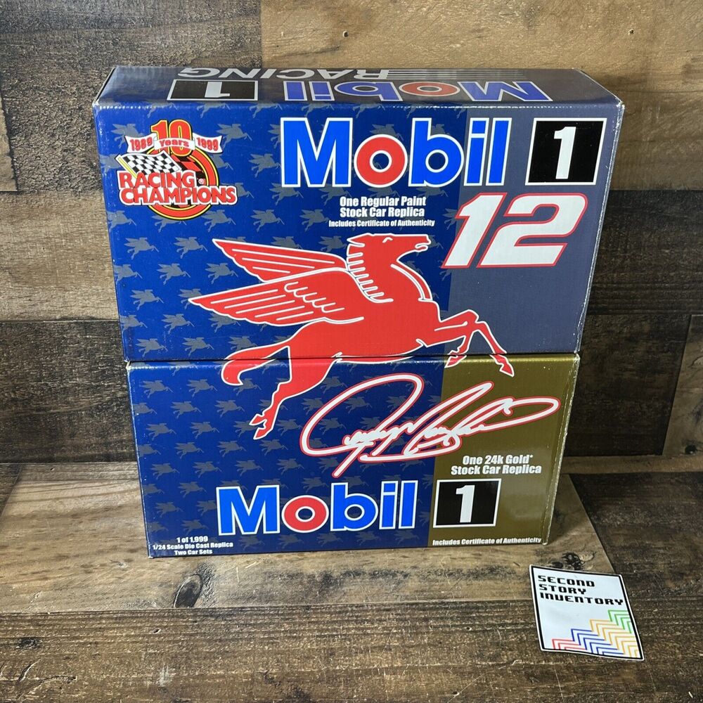 Racing Champions 1/24 Jeremy Mayfield 2 Car Set 24k Gold Plated & Regular Paint